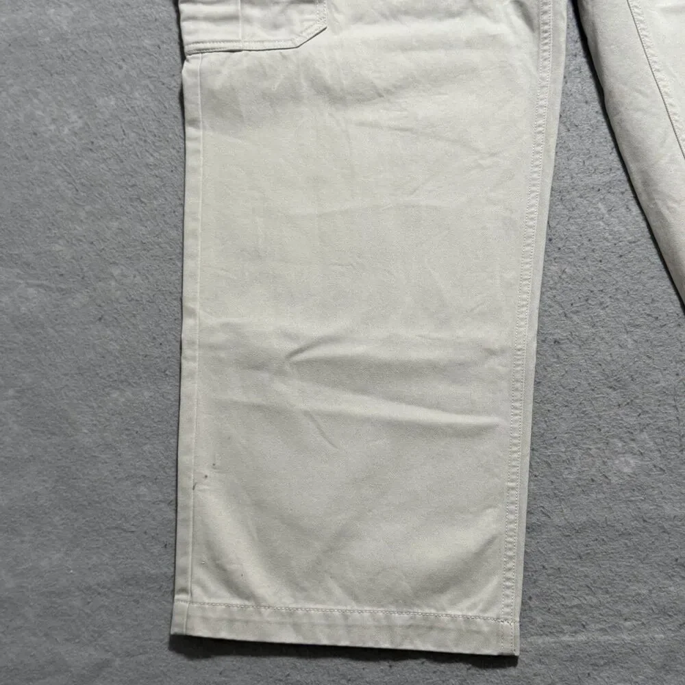 Vintage Gap Cargo Paratrooper Pants Men’s 35x30 Beige Baggy Y2K Skater Mall Punk